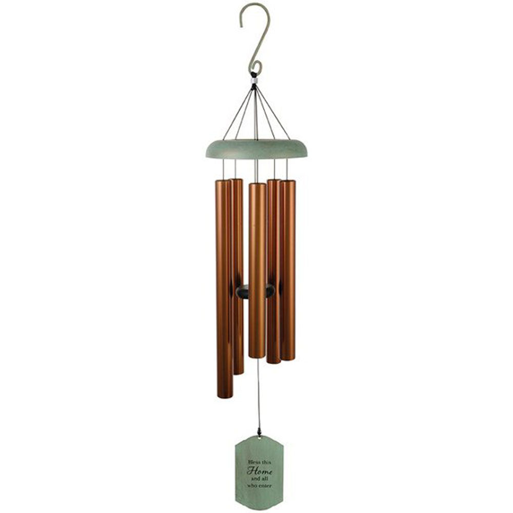 Carson, Bless This Home 38" Sentiment Wind Chime