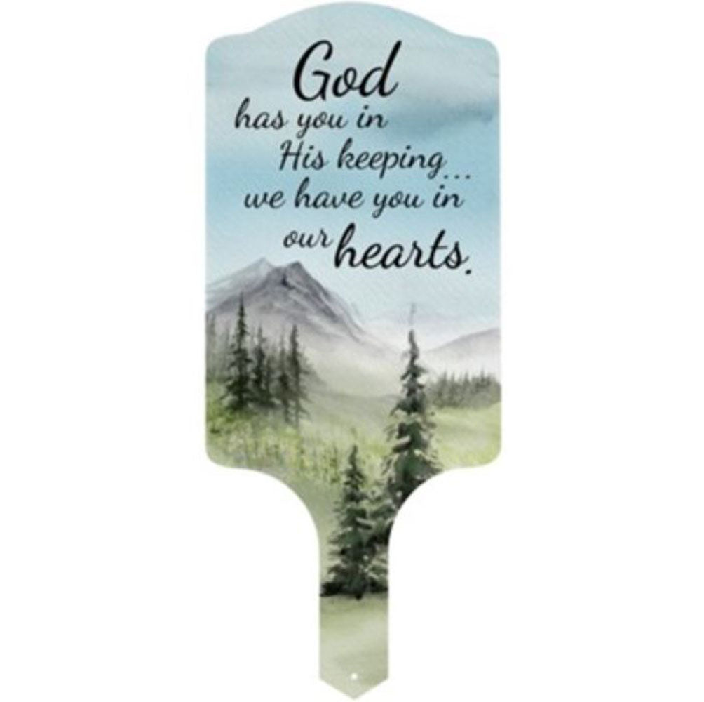 Carson, His Keeping Garden Stake