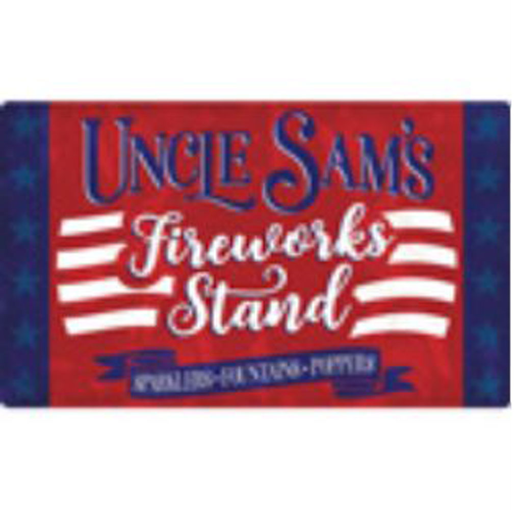 Carson, Patriotic Fireworks Stand Door Mat