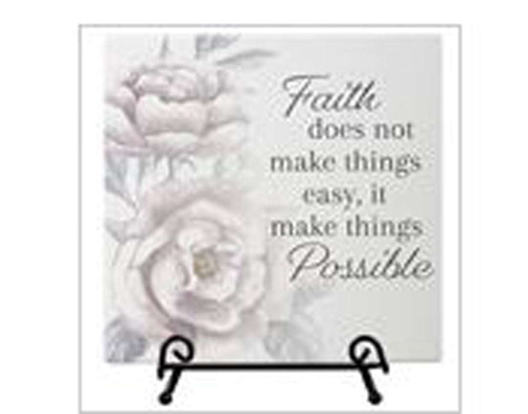 Carson, Faith Possible Easel Plaque