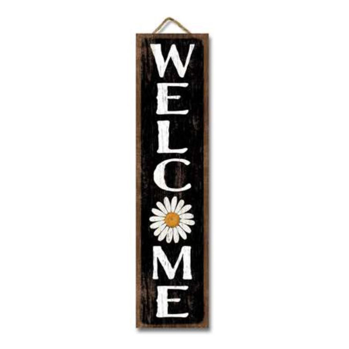 My Word! Hanging & Standing Sign- wlecome (daisy)