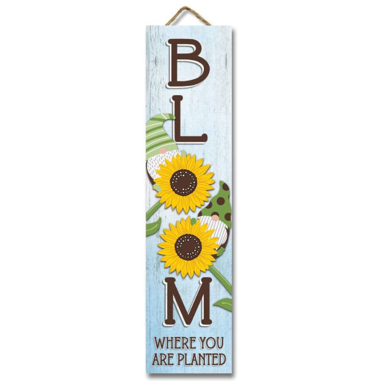 My Word! Hanging & Standing Sign- Bloom Where You are Planted