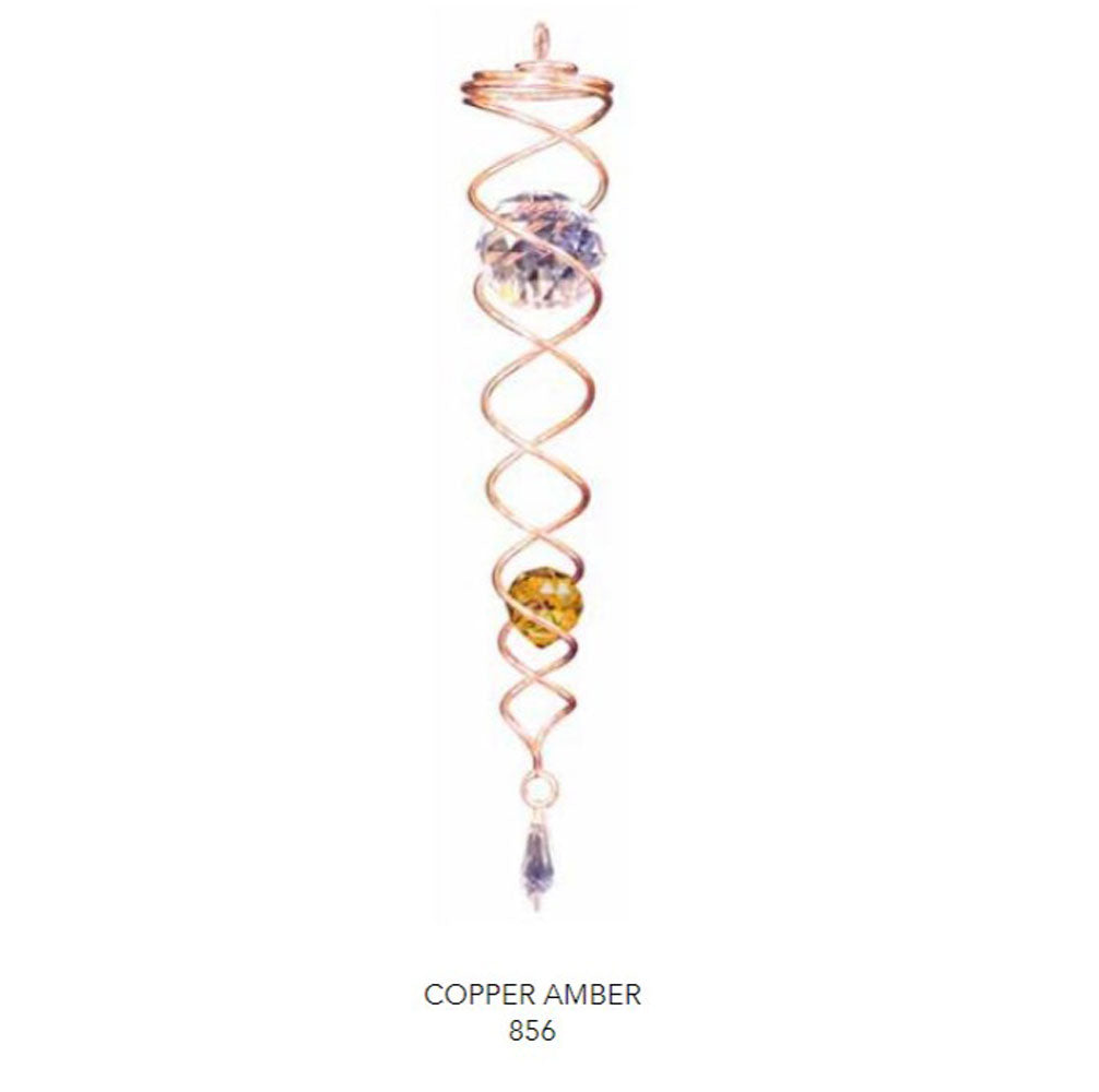 Spinfinity, Copper Crystal Twister Amber, Large, 13"