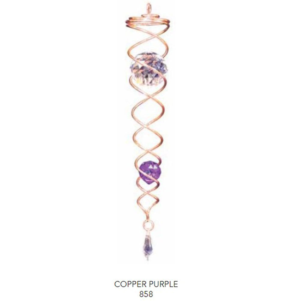 Spinfinity, Copper Crystal Twister, Purple, 13"