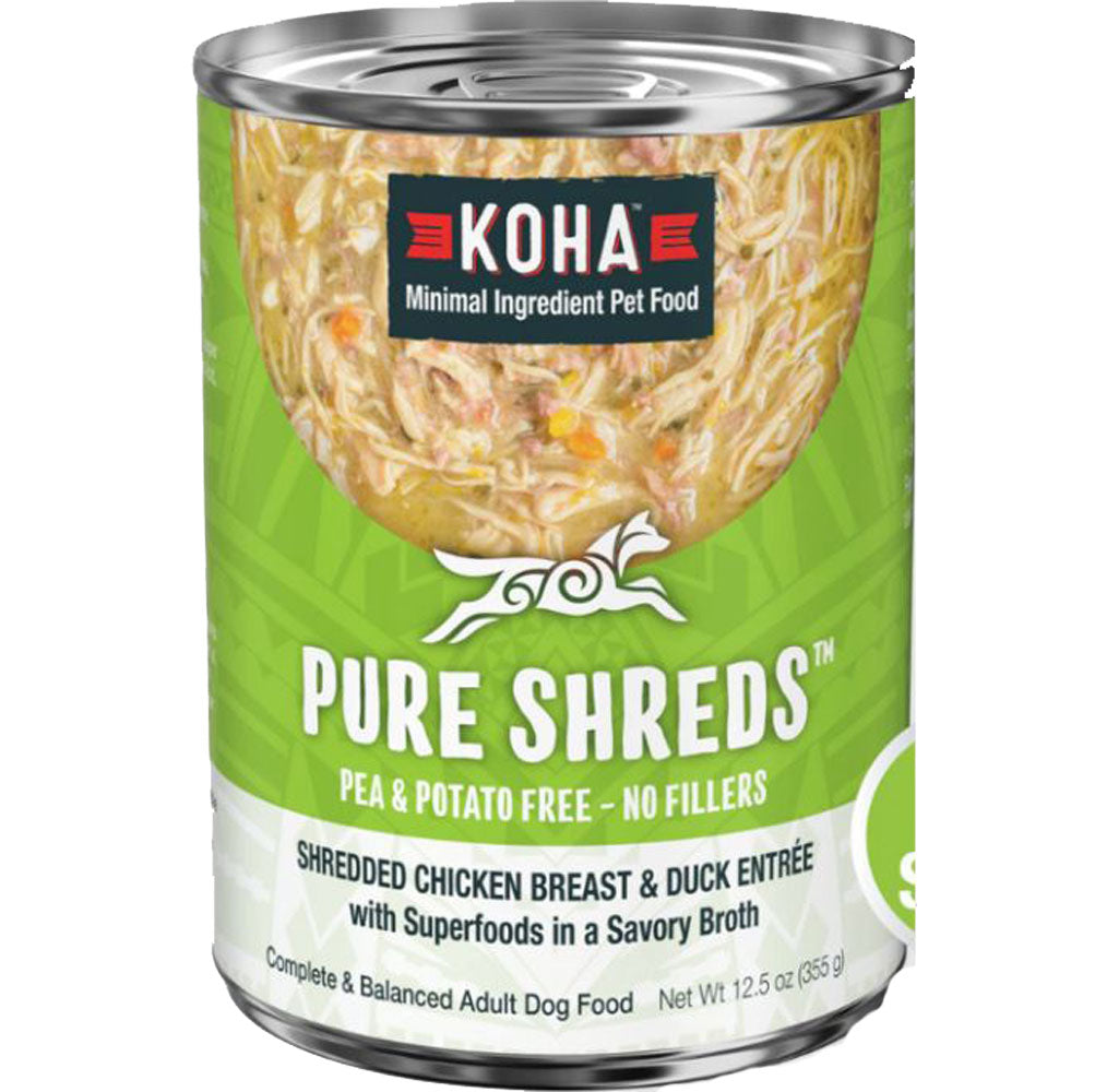 Koha, GF Shredded Chicken/Duck Recipe, 12.5 oz.
