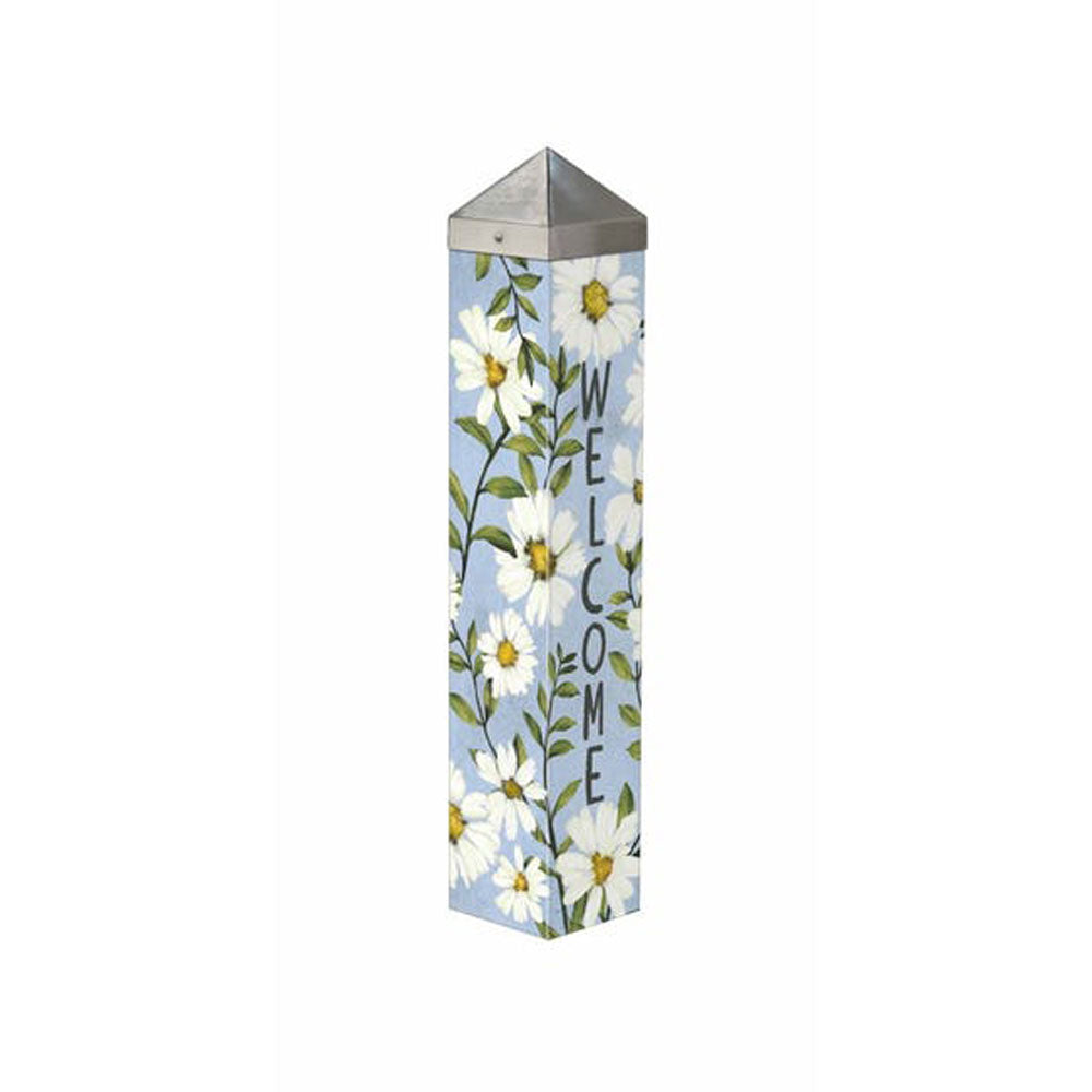 Studio M, Periwinkle Daisies 20" Art Pole