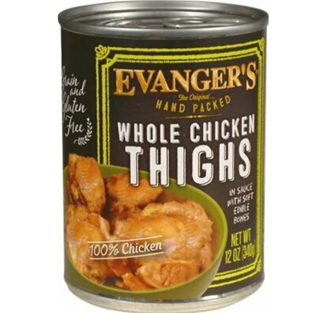 Evangers, Whole Chicken Thighs Canned Dog Food, 12 oz.