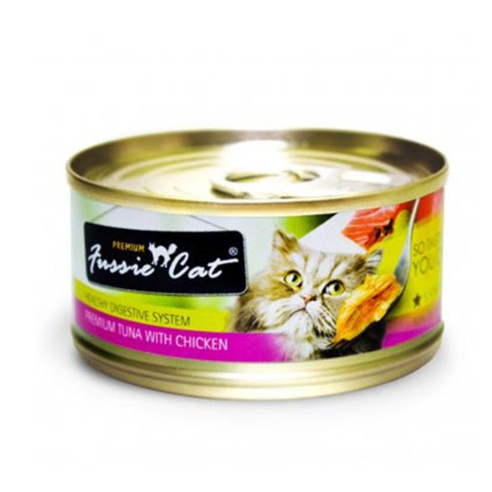 Fussie Cat, Tuna & Chicken W/Aspic, 2.8 oz.