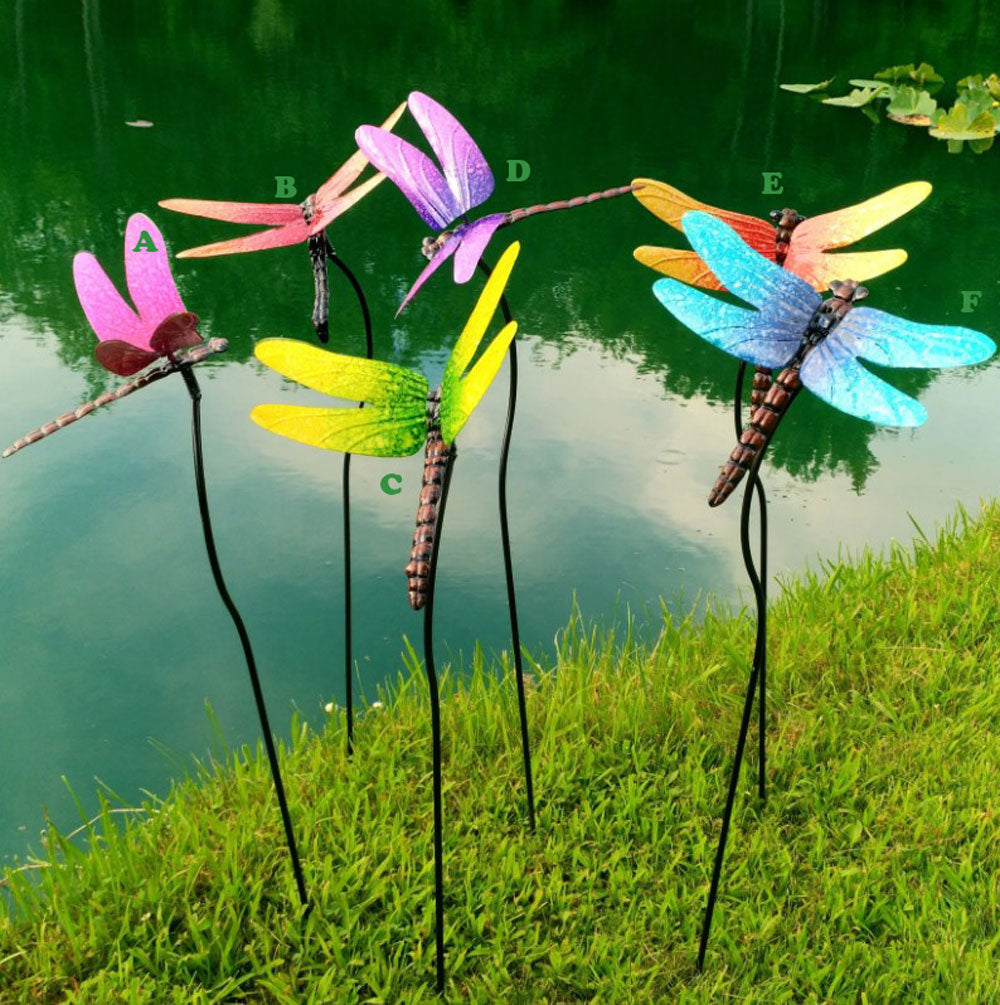 Marshall, Dragonfly Stake Small, 6 Assorted and Sold Individually
