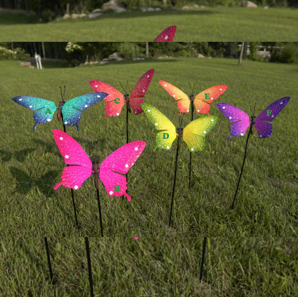 Marshall, Butterfly Stake Small, 6 Assorted and Sold Individually