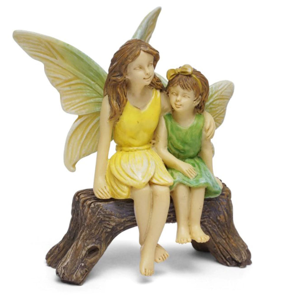 Woodland Knoll, Miniature Sisters on Bench