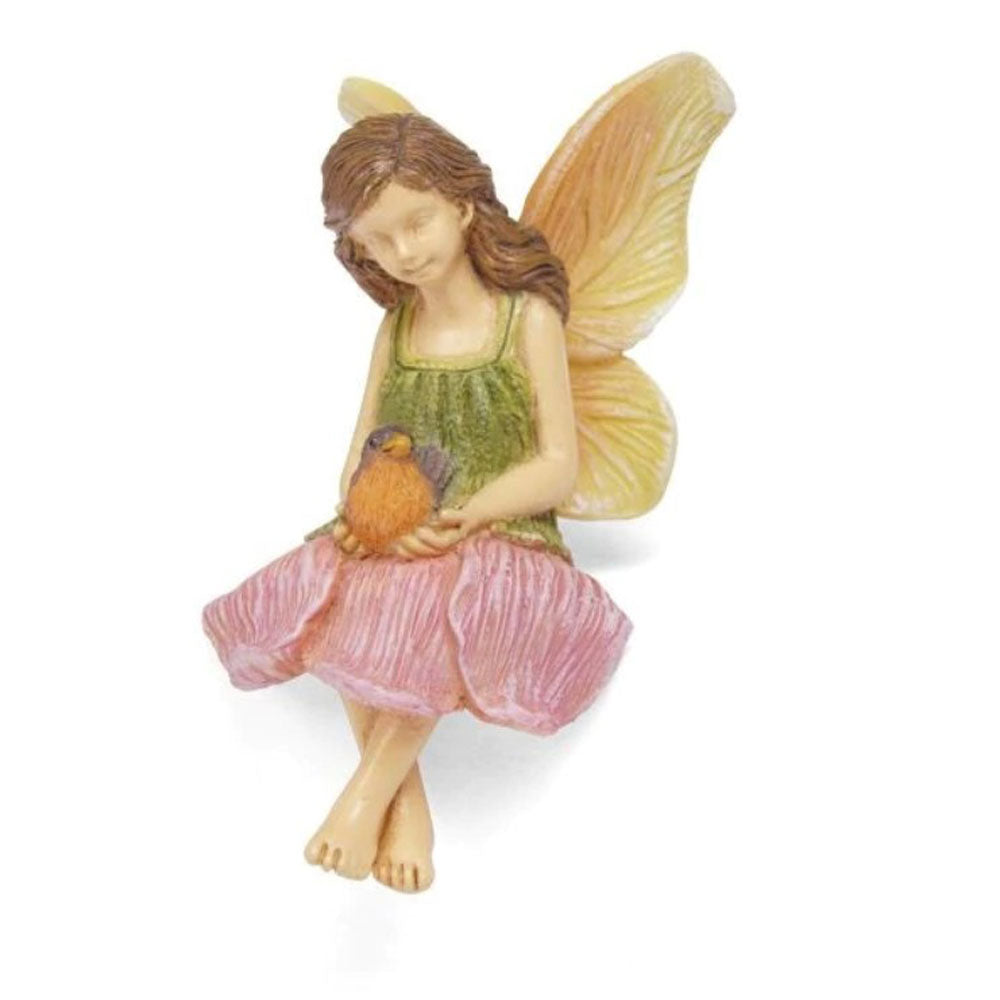 Woodland Knoll, Miniature Robin with Fairy