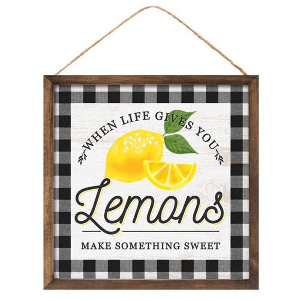 Craig Bachman, Life Gives You Lemons Sign Square, 10"