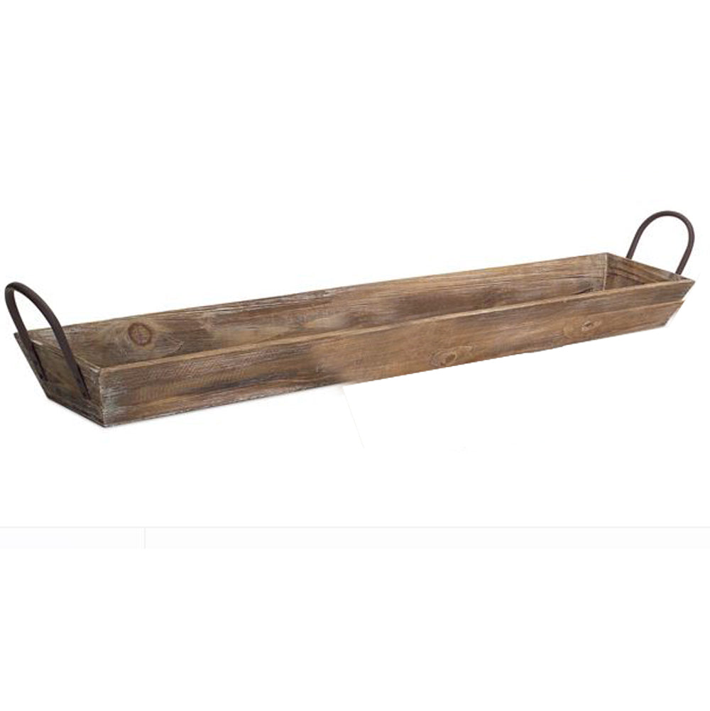 Melrose, Large Wooden Tray with Handles