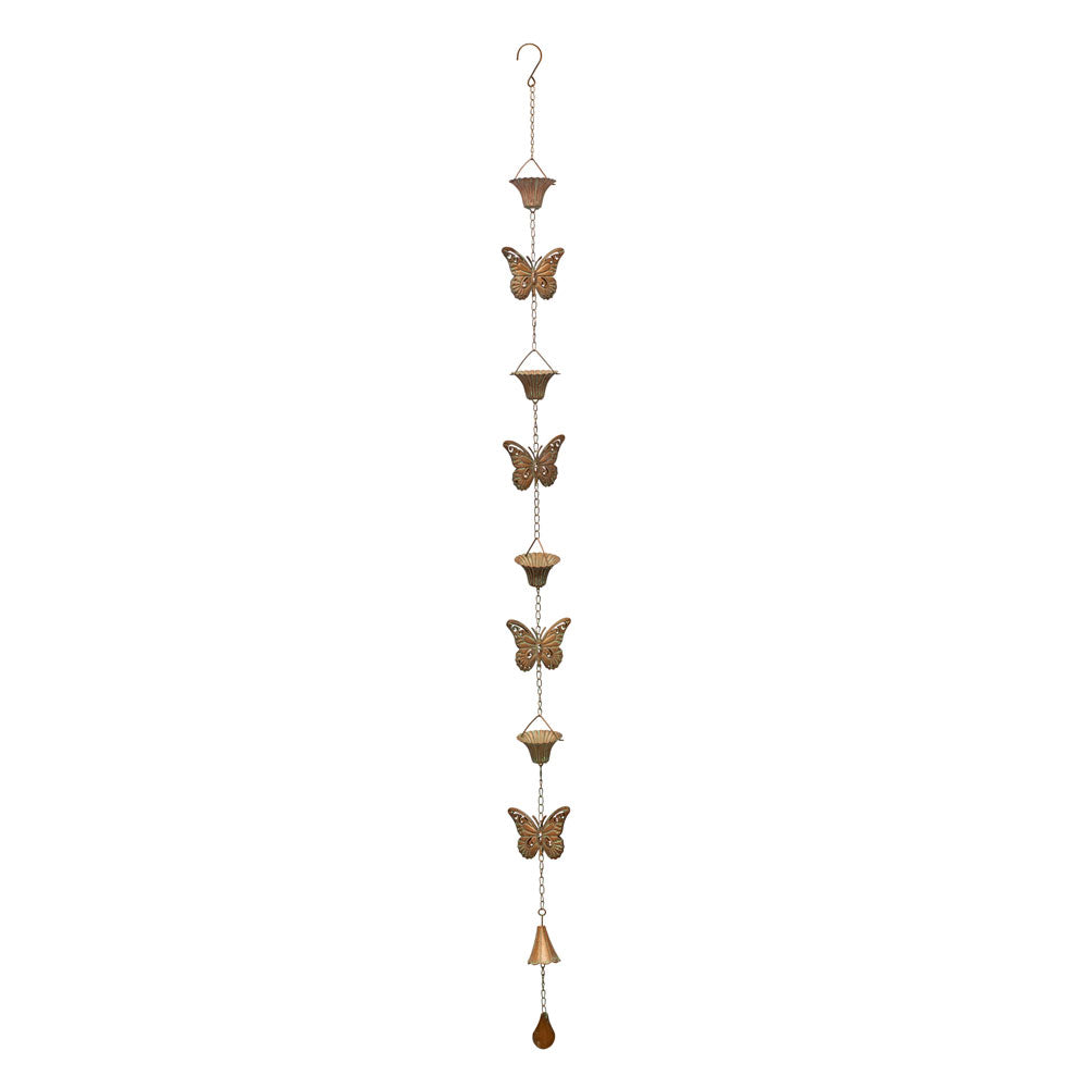 Melrose International, Butterfly Rain Chain, 61.5"