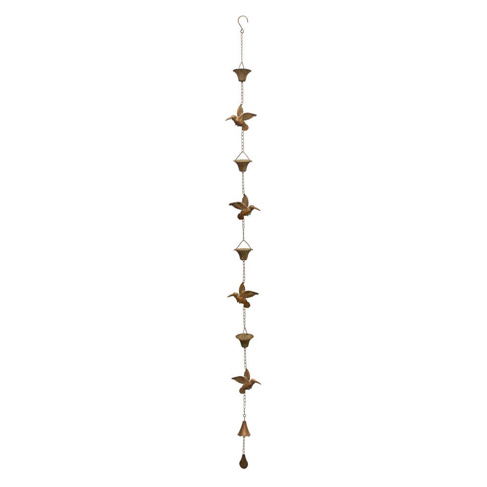 Melrose International, Hummingbird Rain Chain, 61.5"