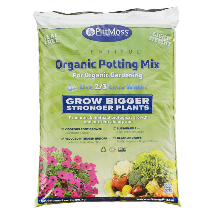 PittMoss, Organic Potting Mix, 1 Cu Foot