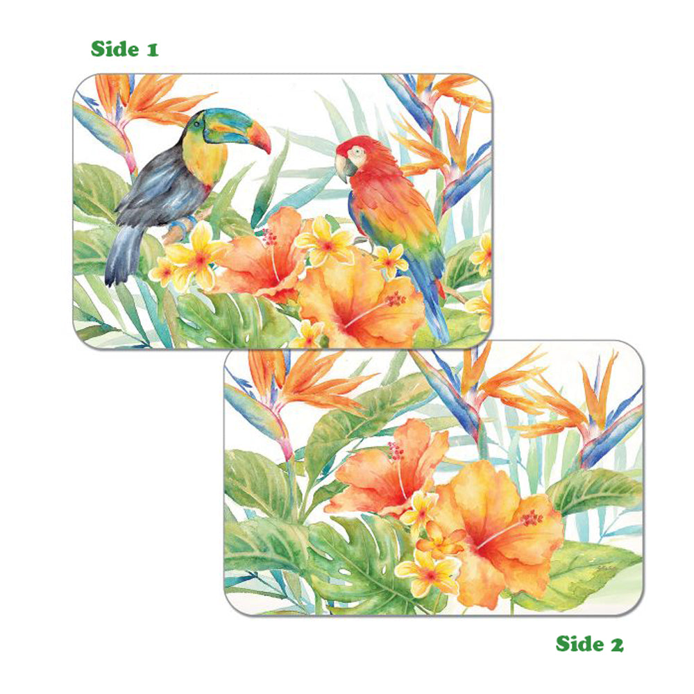 Counter Art, Tropical Birds Placemat