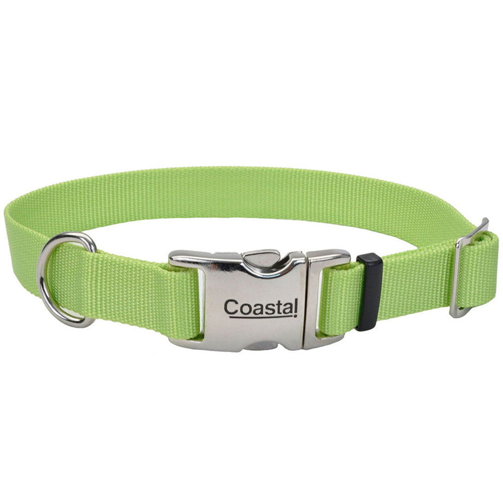Coastal Pet, Titan Metal Adjustable Collar ,3/4"x20", Lime