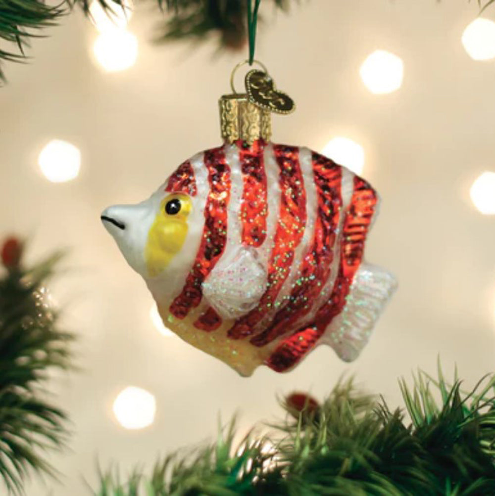 Old World Christmas, Peppermint Angelfish Ornament