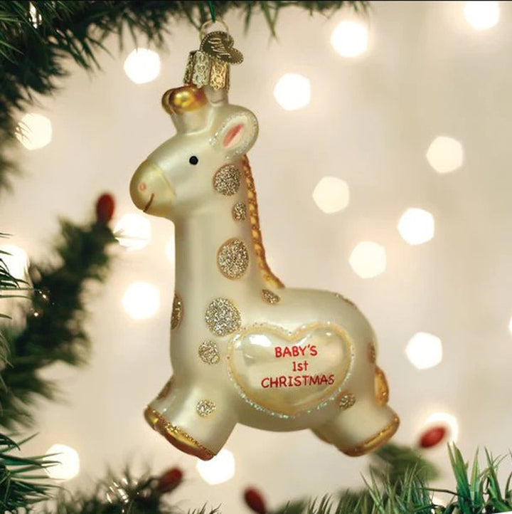Old World Christmas, Baby's 1st Christmas Giraffe Ornament