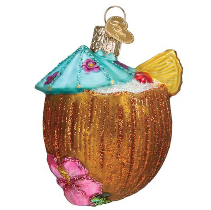Old World Christmas, Tropical Coconut Ornament