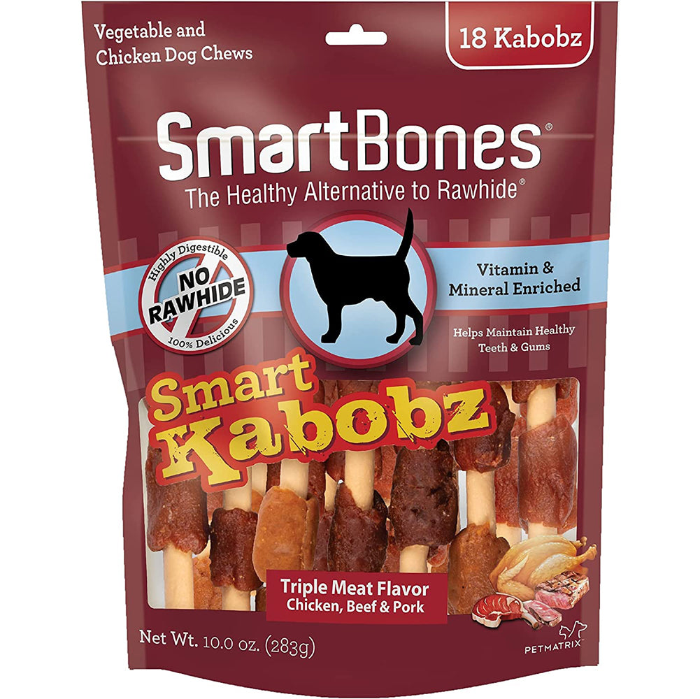 SmartBones, Smart Kabobz, Triple Flavor, 12 pk, 10 oz.