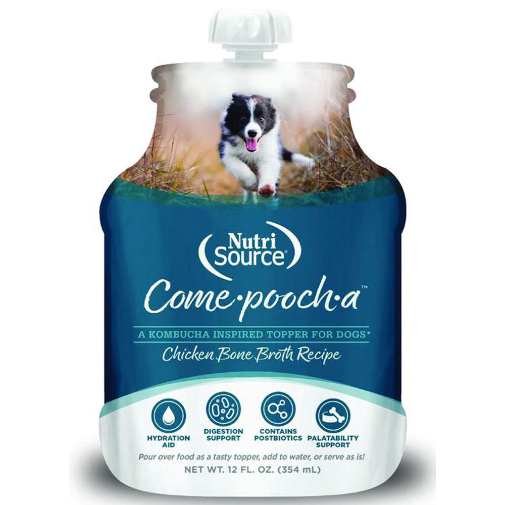 NutriSource, Come-Pooch-A Chicken Bone Broth, 12 oz.