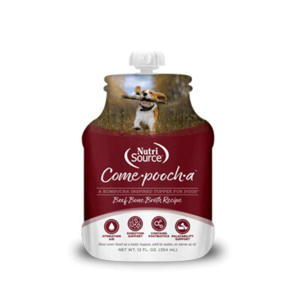 NutriSource, Come-Pooch-A Beef Bone Broth, 12 oz.