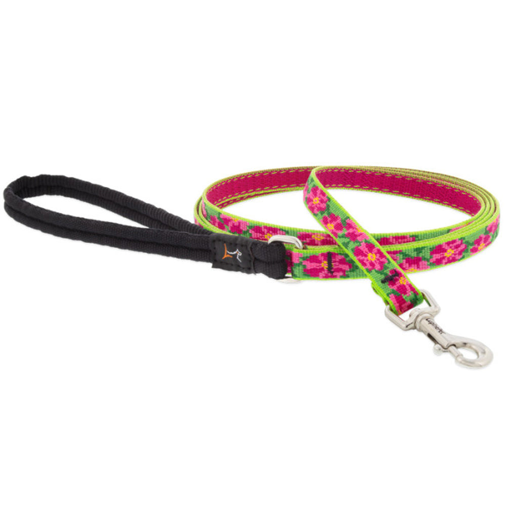 Lupine Pet, Petunias 1/2" Leash, 6'