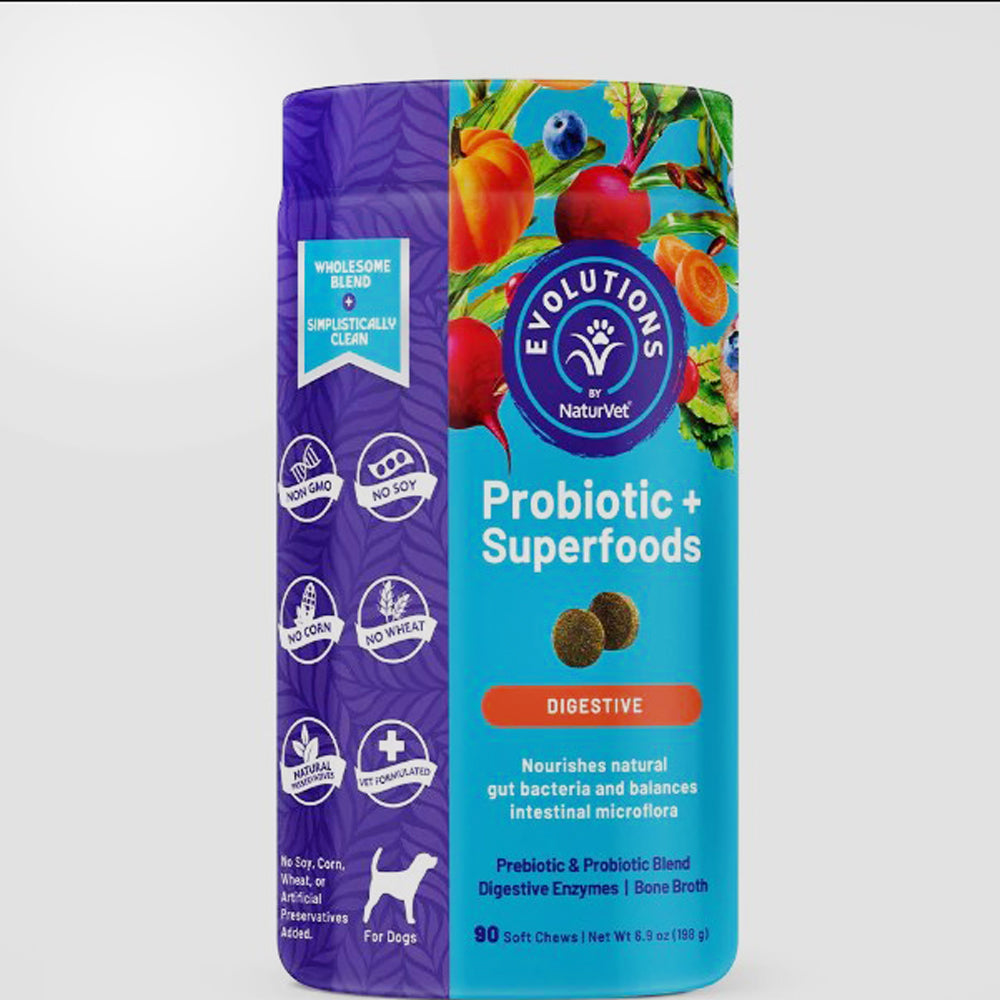 NaturVet, Evolutions, Probiotic Soft Chews, 90 ct