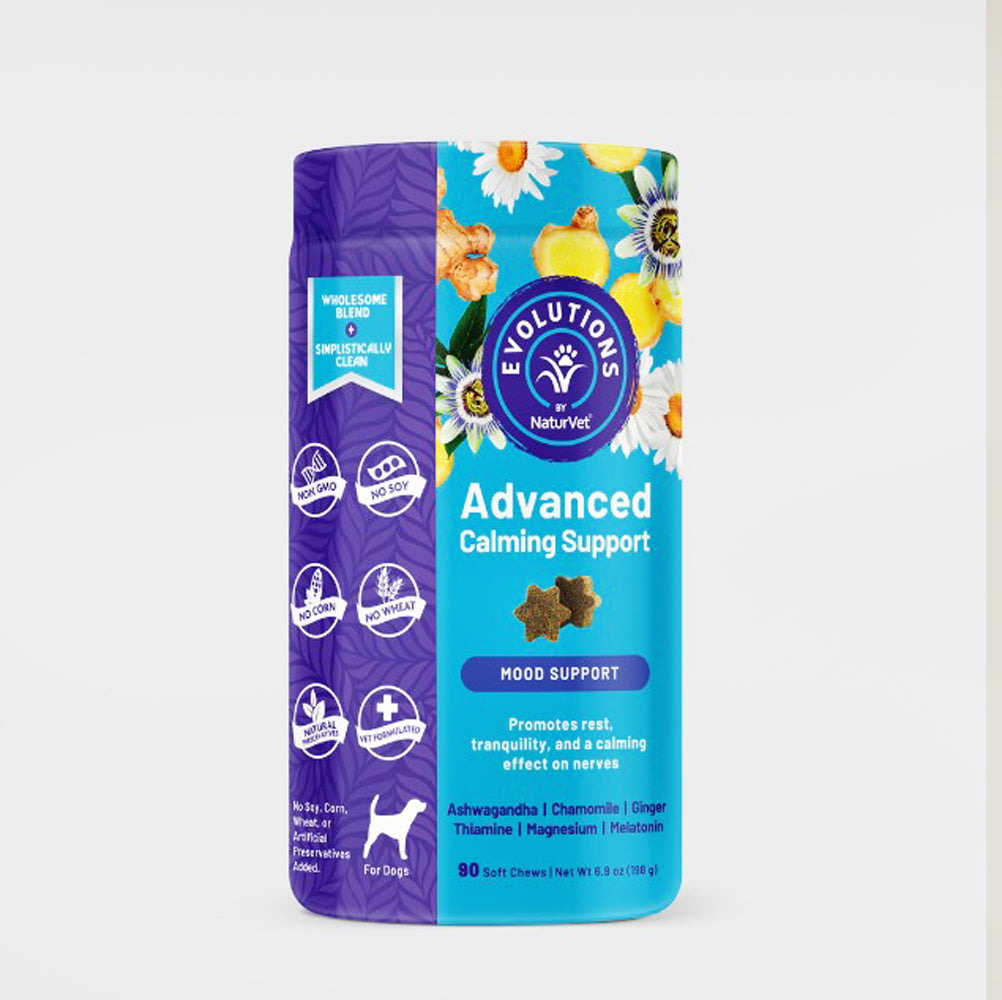 NaturVet, Evolutions, Probiotic Advance Calm Chews, 90 ct
