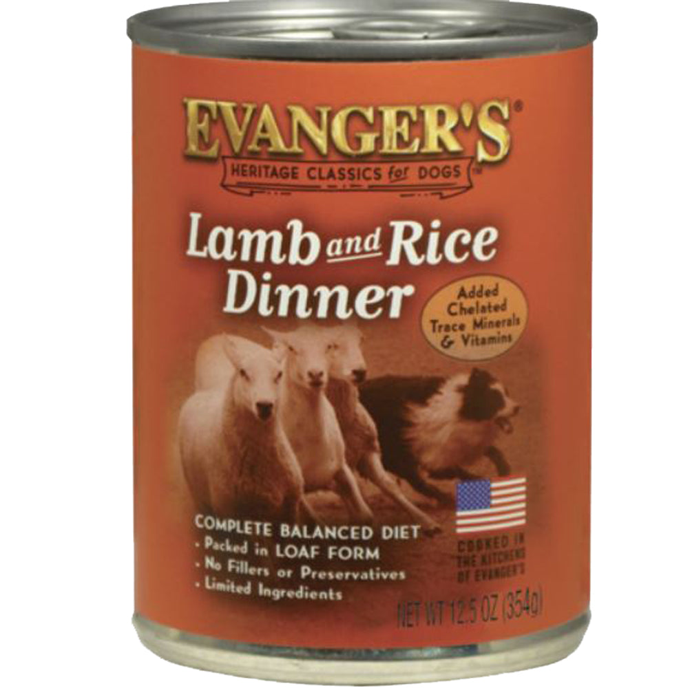 Evangers, Heritage Classic Lamb and Rice Wet Dog Food