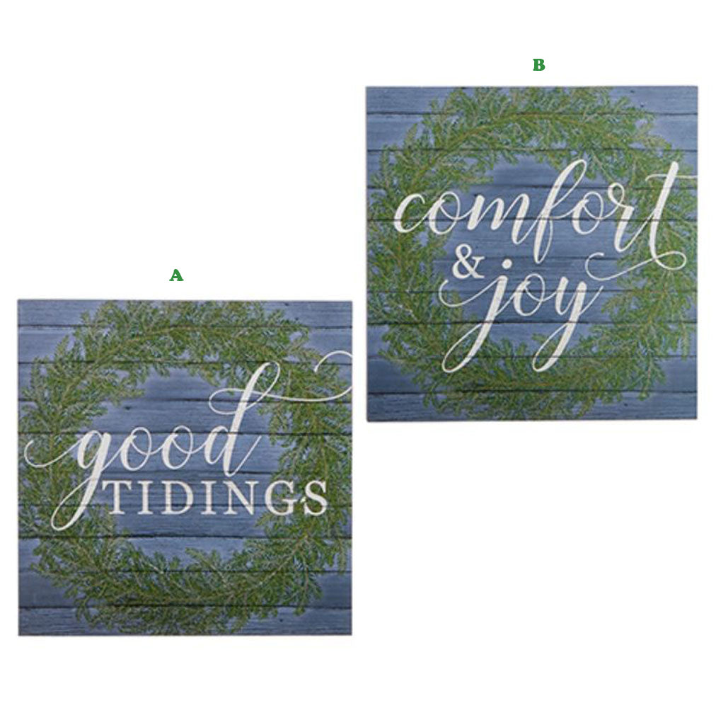 RAZ, Holiday Sentiment Wood Wall Art
