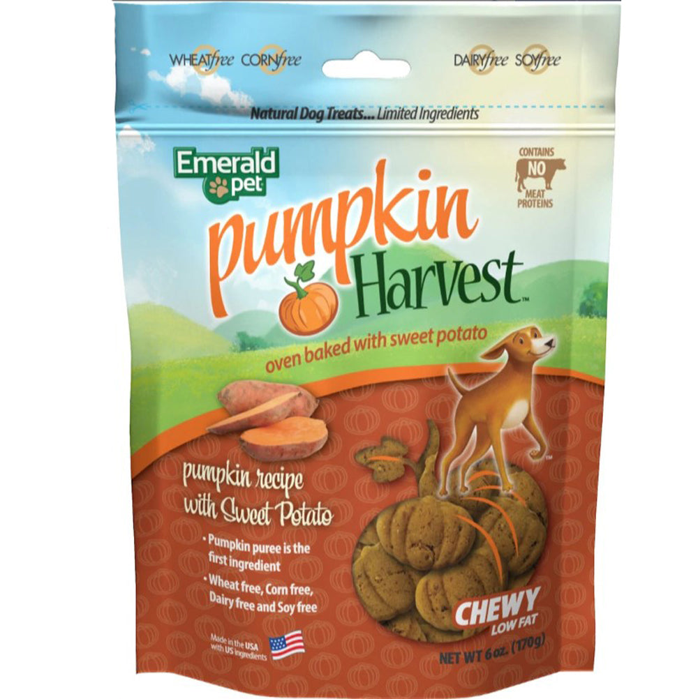 Emerald Pet, Pumpkin Harvest Sweet Potato Treats, 6 oz.