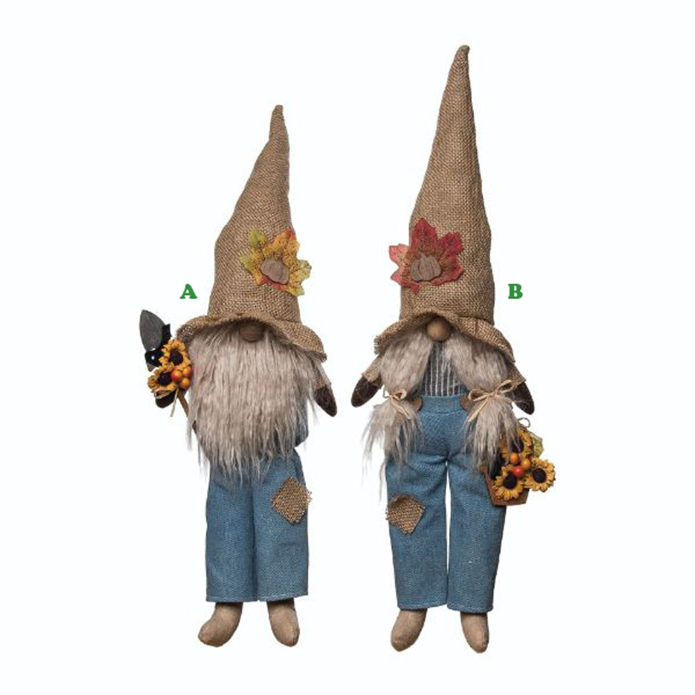 Transpac, Harvest Gnome Sitter Plush w/ Long Legs, Assorted and Sold Separately
