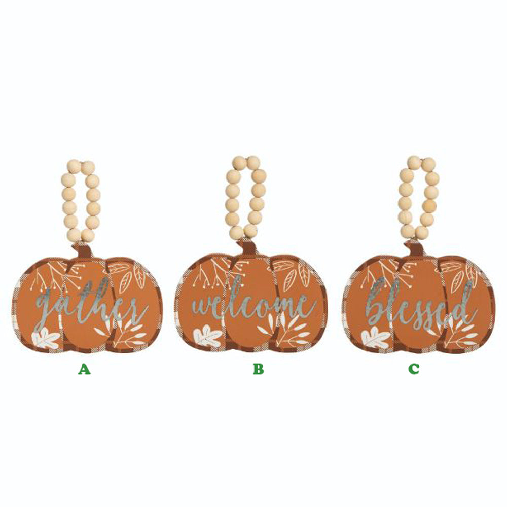 Transpac, Pumpkin Decor W/ Metal Accent, Assorted and Sold Separately