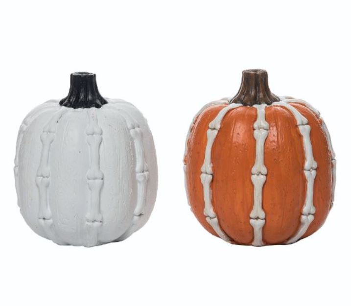 Transpac, Pumpkin W/ Bone Motif Assorted