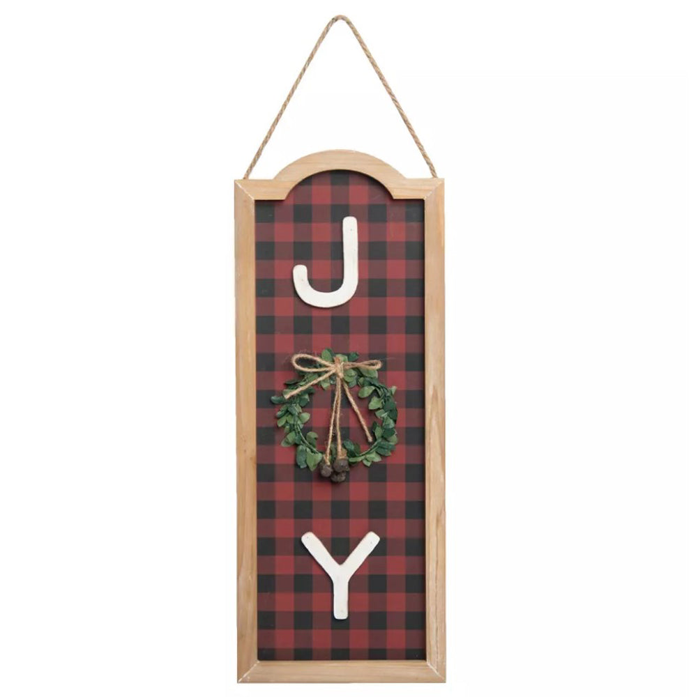 Transpac, Framed Joy with Wreath and Bell