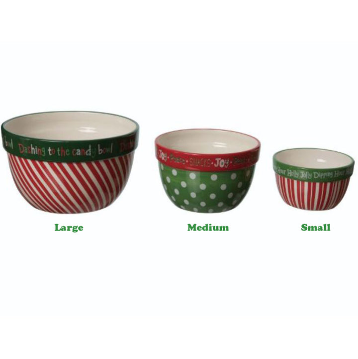 Transpac, Snack Christmas Bowls, Assorted and Sold Separately