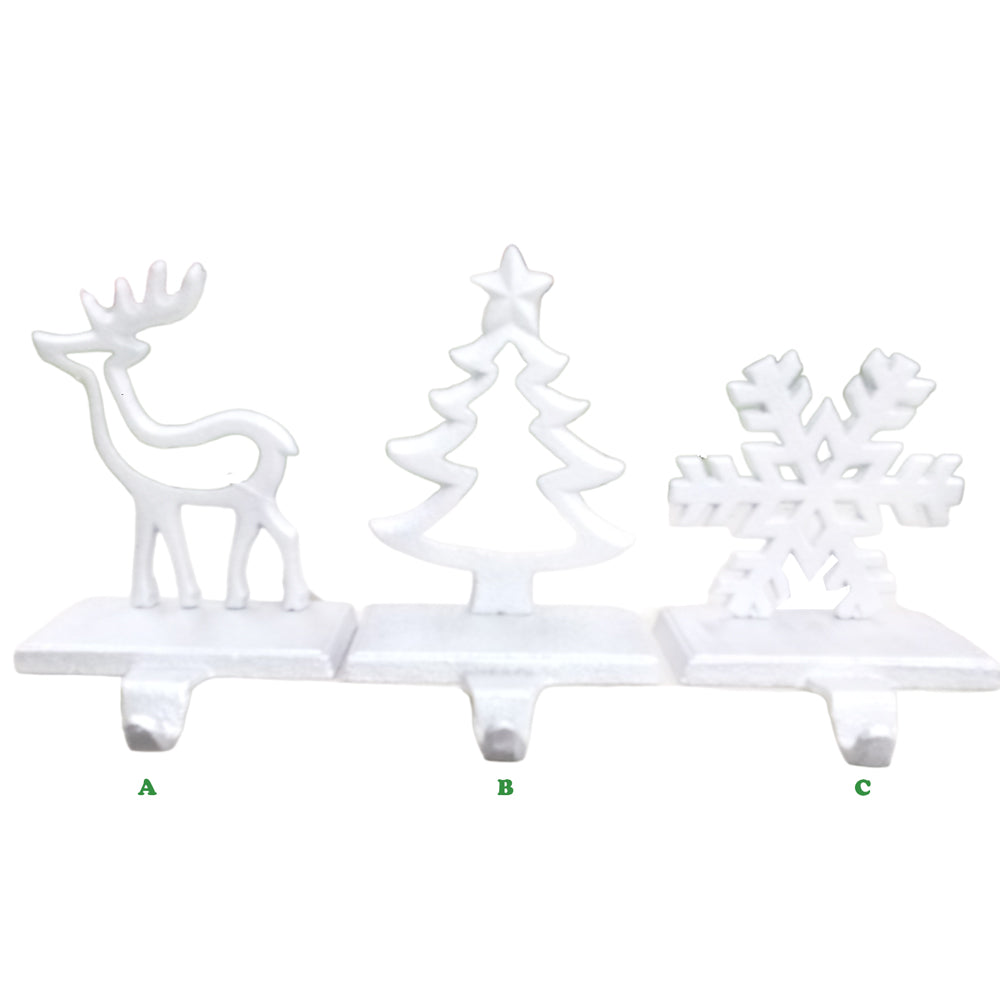 Transpac, Reindeer, Tree, or Snowflake Stocking Holder, Assorted and Sold Separately