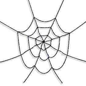 Gerson, Hairy Spider Web, B/O, 60"