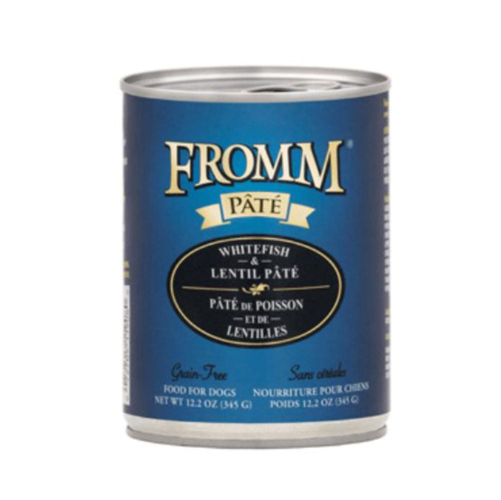 Fromm, Pate GF White Fish/Lentil, Can 12.2 oz.