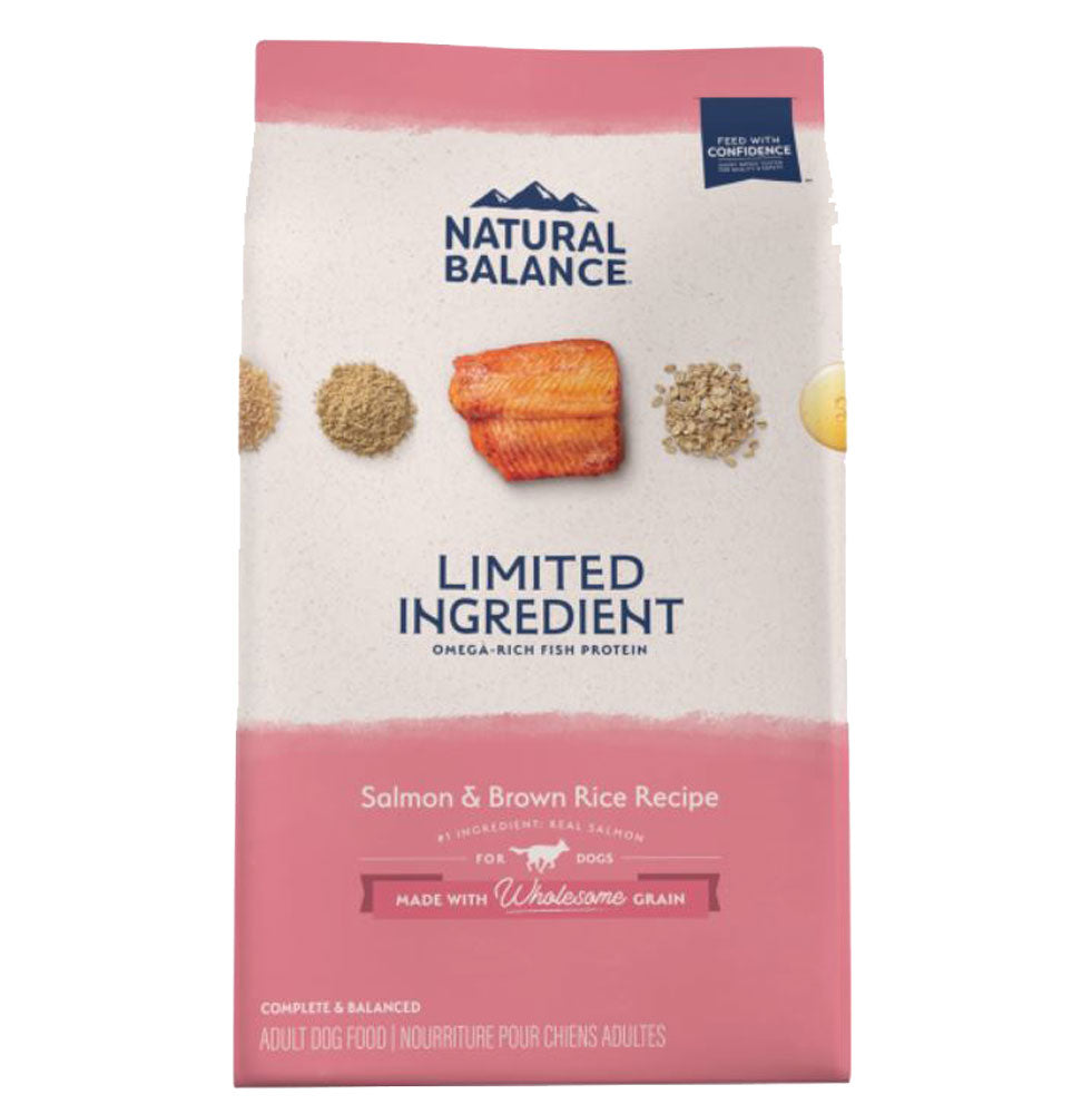 Natural Balance, LID Salmon & Brown Rice Dog 24 lb