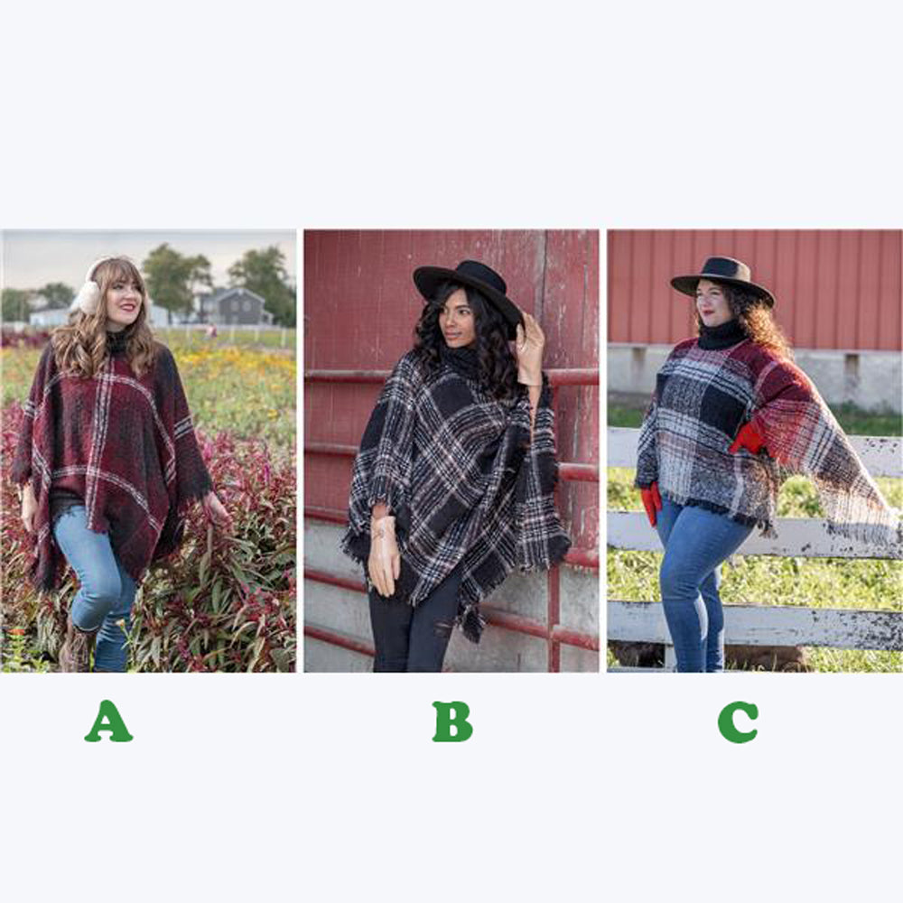 Youngs Inc., Turtleneck Poncho, Assorted and Sold Separately