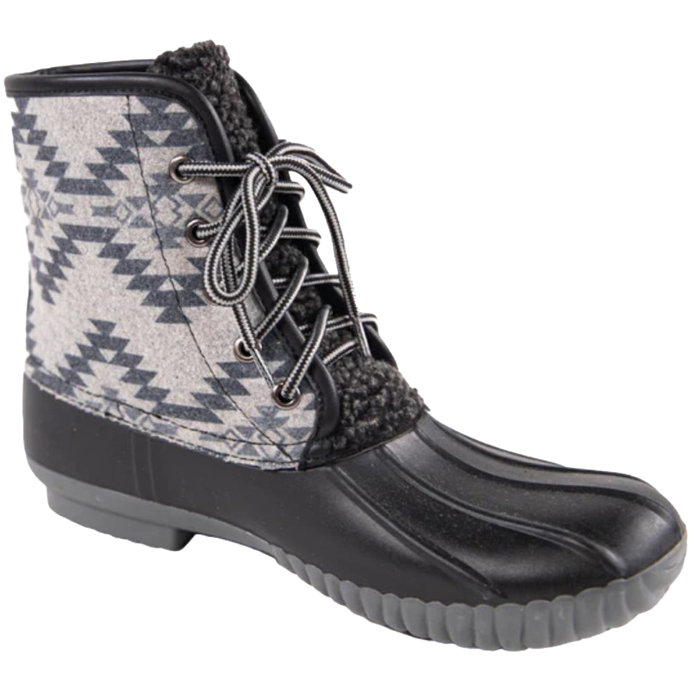 Simply Southern Quilted Boots Aztec Gray
