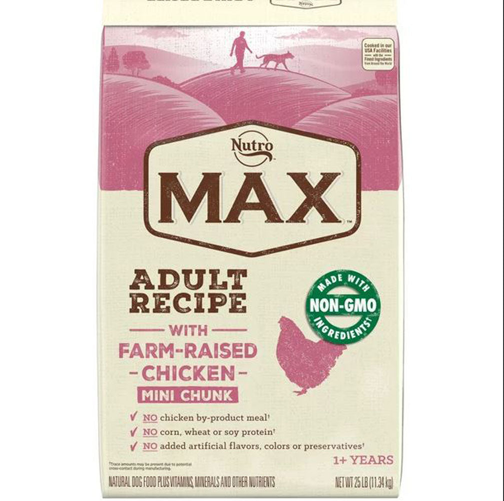 Nutro, Max Adult Mini Chunk Chicken, 25 lb.