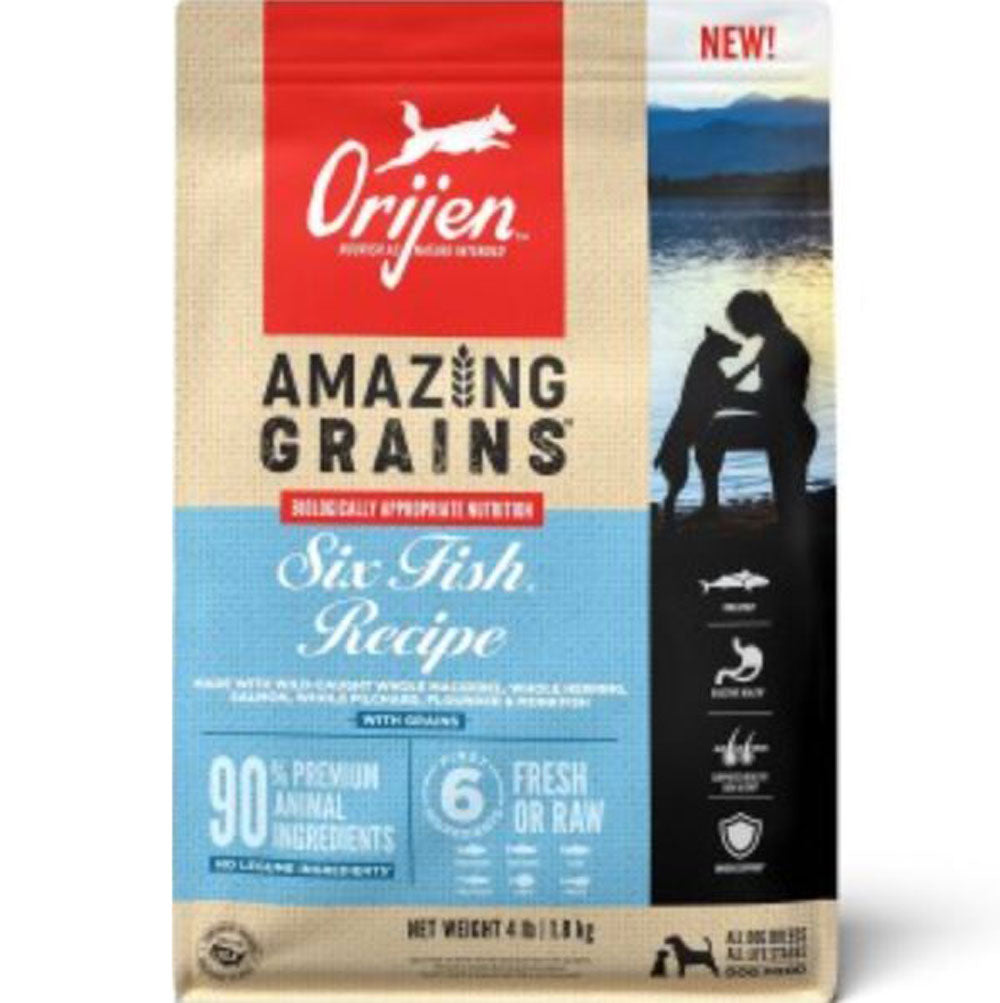 Orijen, Amazing Grain, Six Fish, 4 lb.