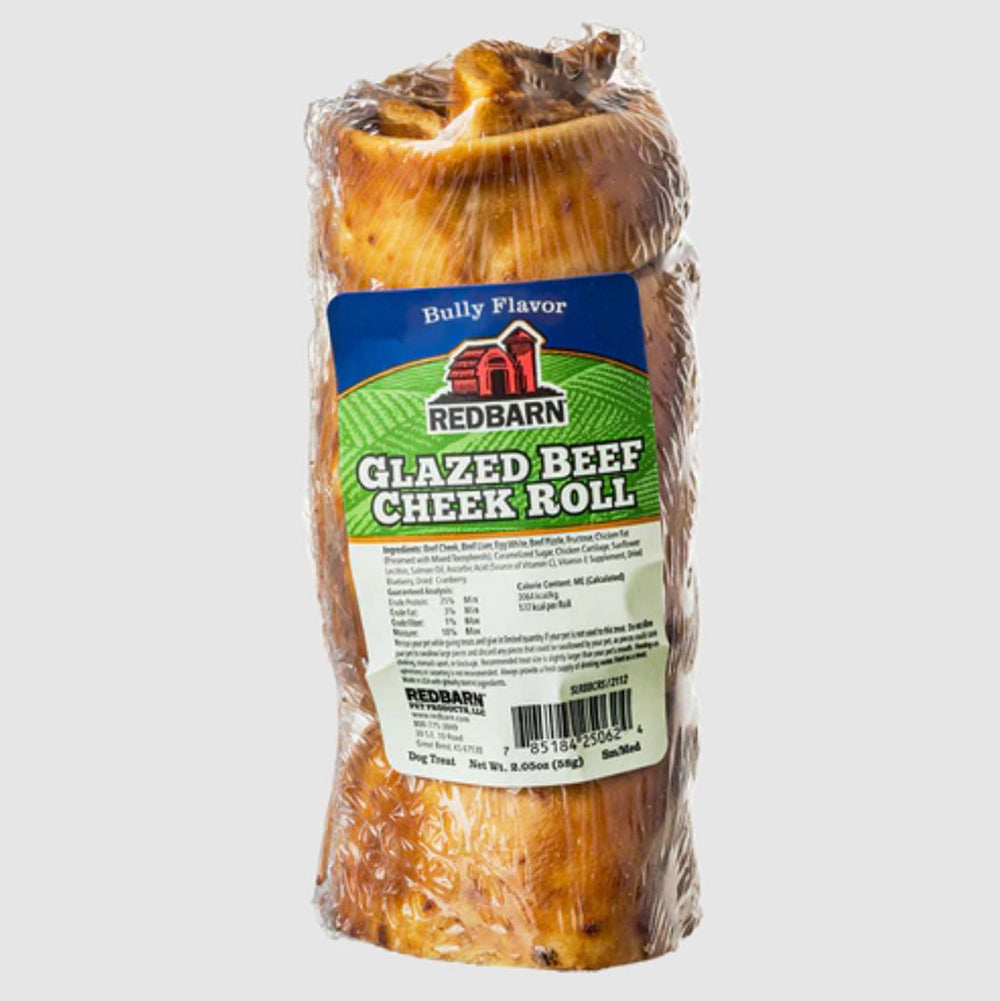 Redbarn, Bully Flavored Beef Cheek, Small/Medium