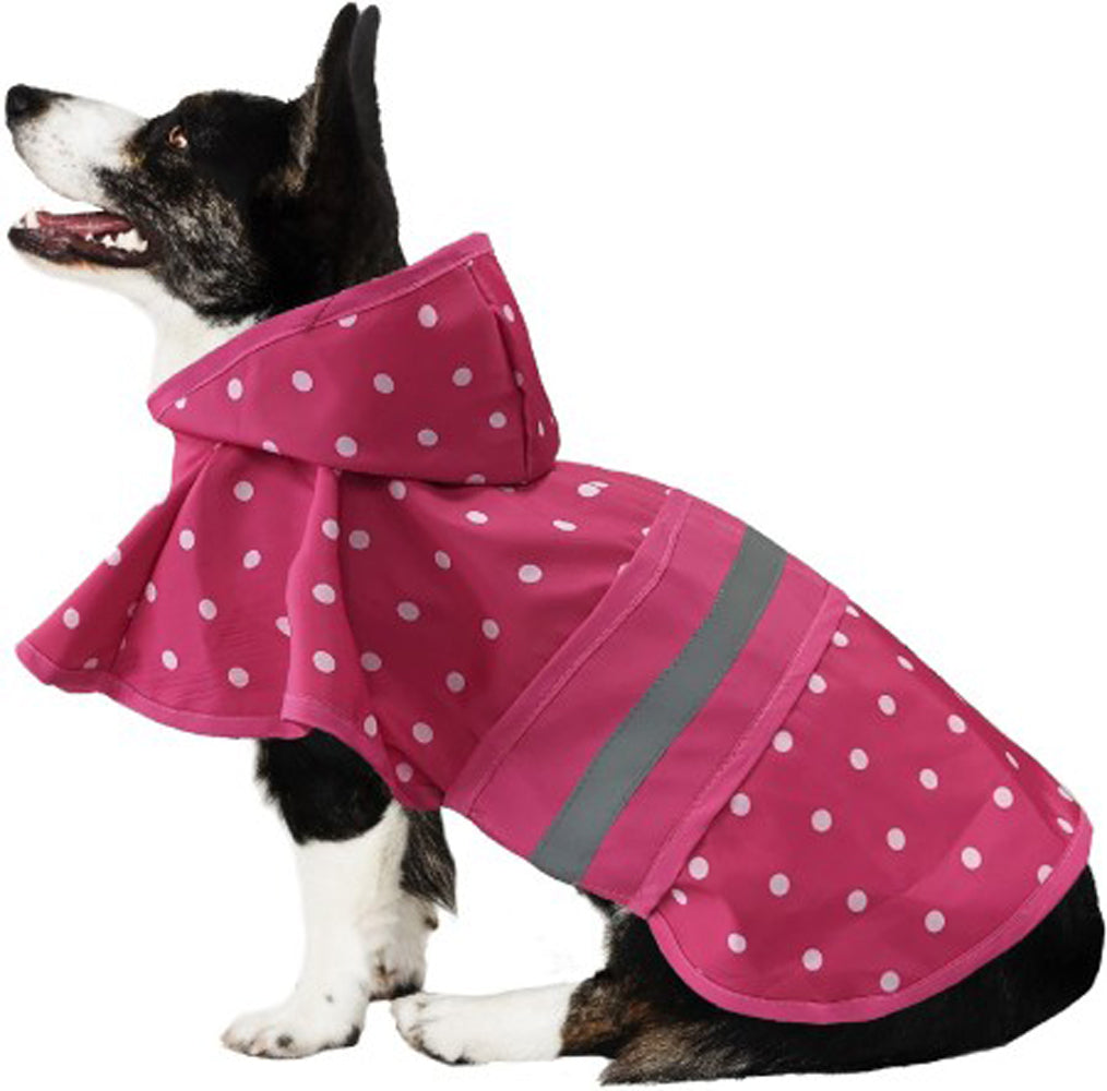 Fashion Pet, Polka Dot Raincoat, Pink